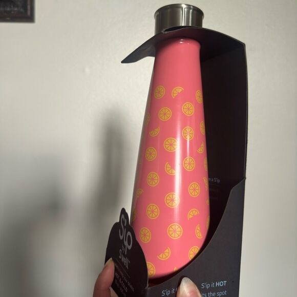 NWT S’Well Lemon Drop Bottle Stainless Steel Travel Water Pink & Yellow - Picture 3 of 3